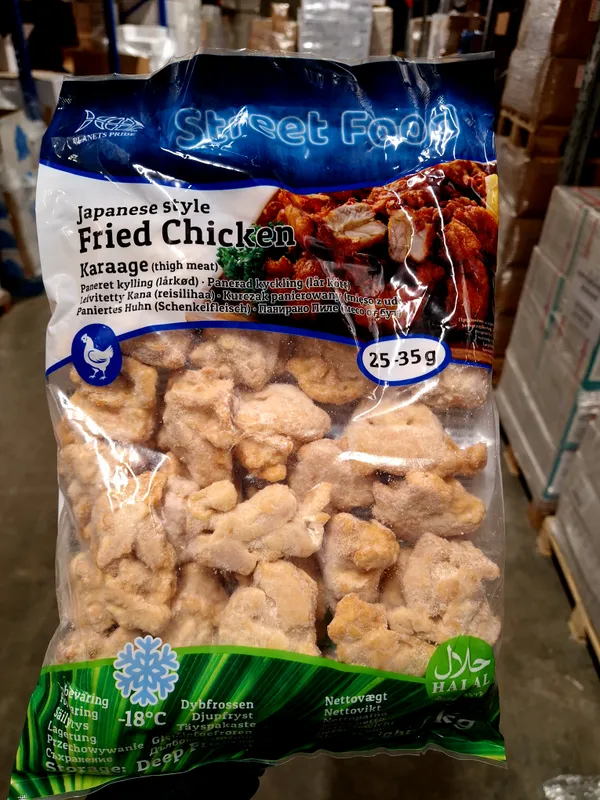 Karaage – Jaapani stiilis praetud kana HALAL 1kg.